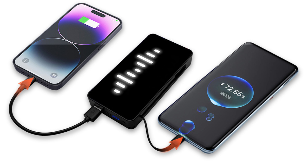 Аккумулятор с подсветкой "Scyler", 10000 Mah