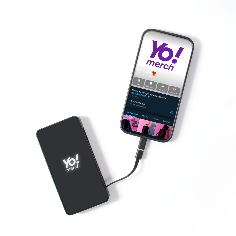 Аккумулятор с подсветкой "Scyler", 10000 Mah