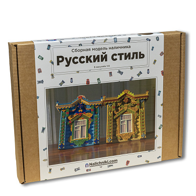 Сборная модель наличника Нижегородской области, "Peresvet" (Русский стиль) 